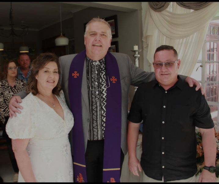 Wedding ceremony by Dr. Gerrit Rademeyer in Hartswater