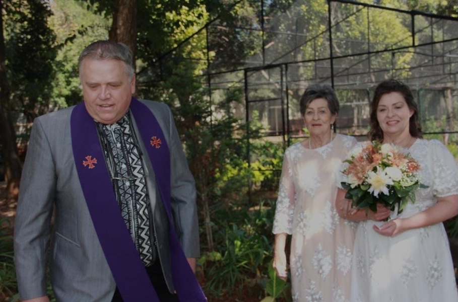Wedding ceremony by Dr. Gerrit Rademeyer in Hartswater