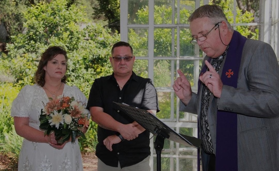 Wedding ceremony by Dr. Gerrit Rademeyer in Hartswater