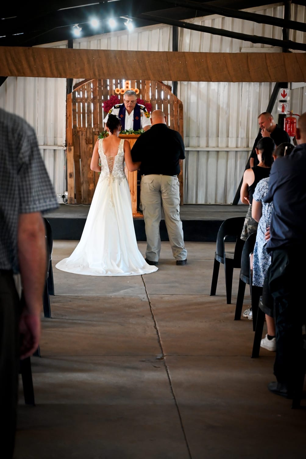 Wedding ceremony by Dr. Gerrit Rademeyer in Hartswater
